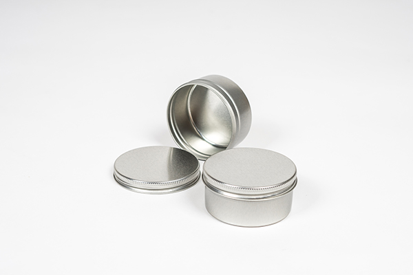 Silver metal shop tin