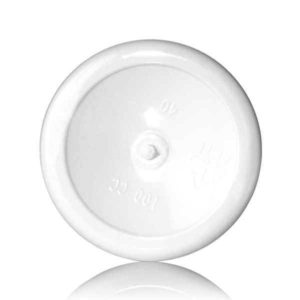 100CC WHITE PET WIDE MOUTH ROUND PLASTIC PACKER - 38-400 NECK-detail image