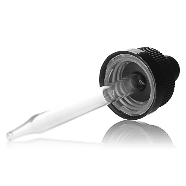 20-400 BLACK PP RIB SIDE CRC DROPPER ASSEMBLY - 7 X 89MM PIPETTE 0.8CC OUTPUT-detail image