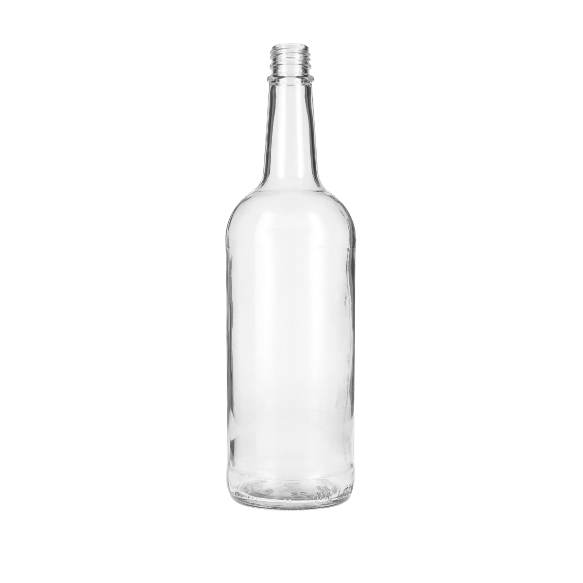 1 Liter Glass Long Neck Bottle - 28/400 Finish