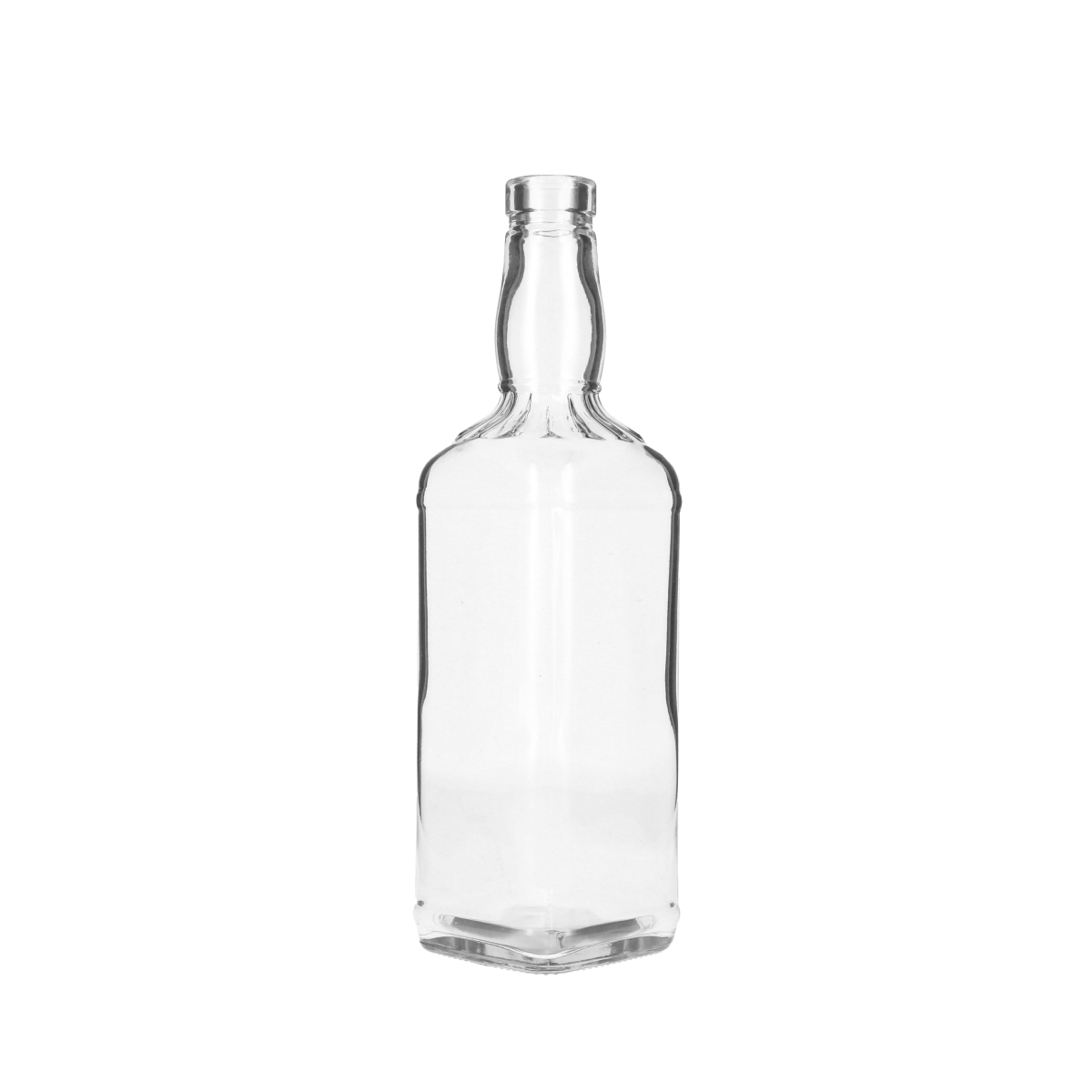 750ML FLINT GLASS RESERVE BAR TOP SPIRITS BOTTLE - 32-3120 NECK-detail image