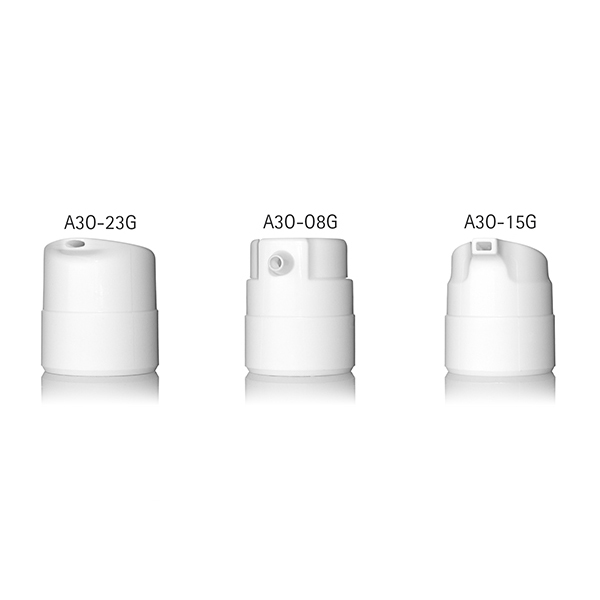 50ML WHITE PP MEZZO AIRLESS DISPENSER ROUND - 37MM DIAMETER-detail image