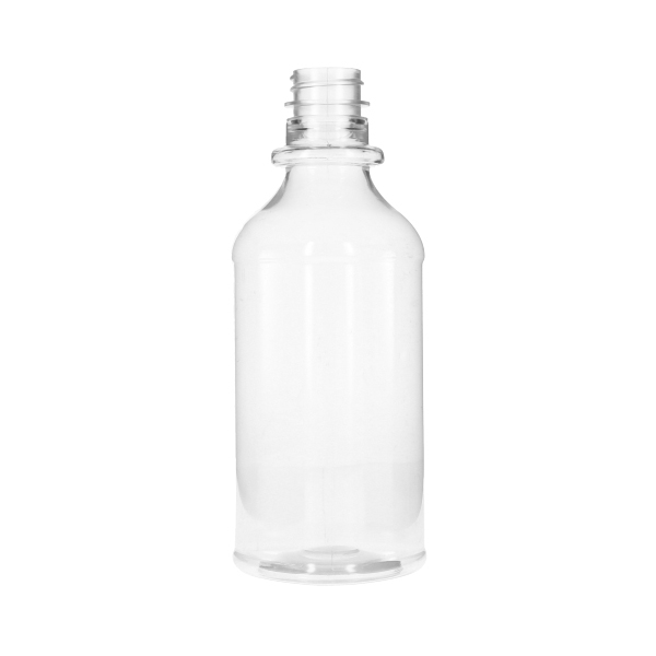 12OZ CLEAR PET LIQUID PHARMA TRIANGLE PLASTIC BOTTLE - 28-400 NECK INFO