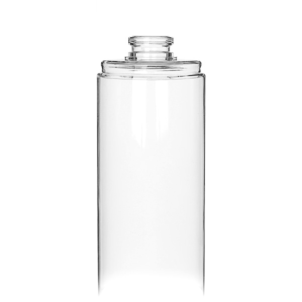 8OZ CLEAR PET MIST BOTTLE ROUND - 20-FERRULE NECK INFO