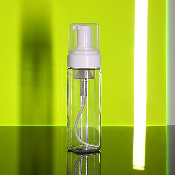  150ML CLEAR PET CYLINDER FOAMER ROUND BOTTLE - 43MM NECK-detail image