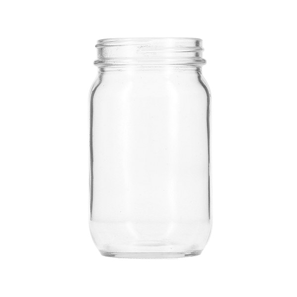 8OZ FLINT GLASS MAYO ROUND - 58-400 NECK