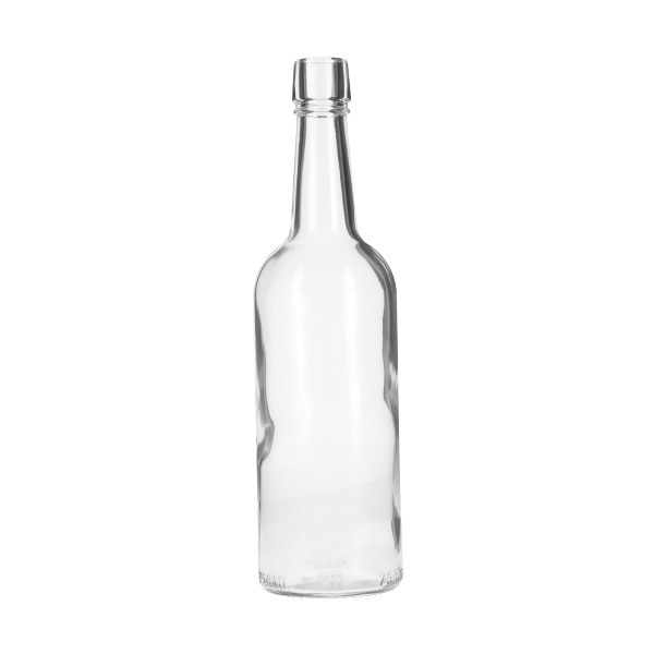 750ML FLINT GLASS JACKSON RETRO CORK TOP ROUND - 18.5MM CORK NECK-detail image