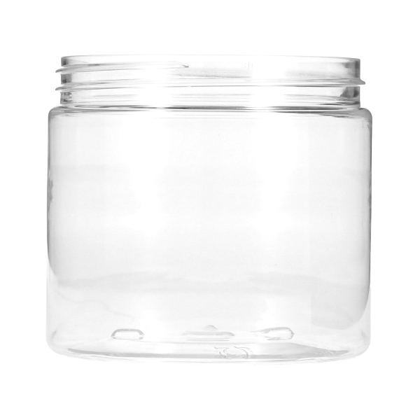 16OZ CLEAR PET WIDE-MOUTH JAR ROUND - 89-400 NECK-detail image