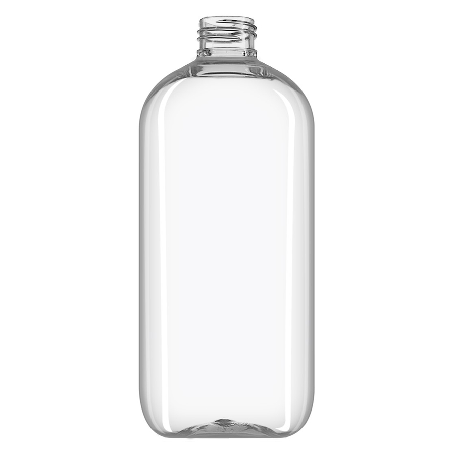 480ML CLEAR PET BOSTON ST BOTTLE ROUND - 24-410 NECK