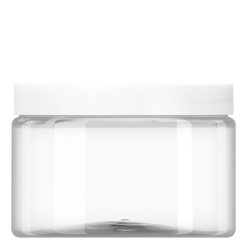 300ML CLEAR PET TARRO JAR ROUND - 89-400 NECK