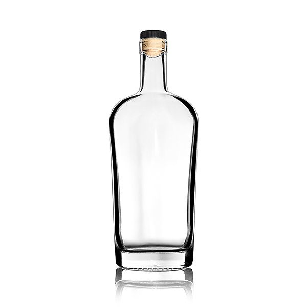 750ML FLINT PHILADELPHIA SPIRITS GLASS BAR TOP OVAL - 21.5MM NECK-detail image