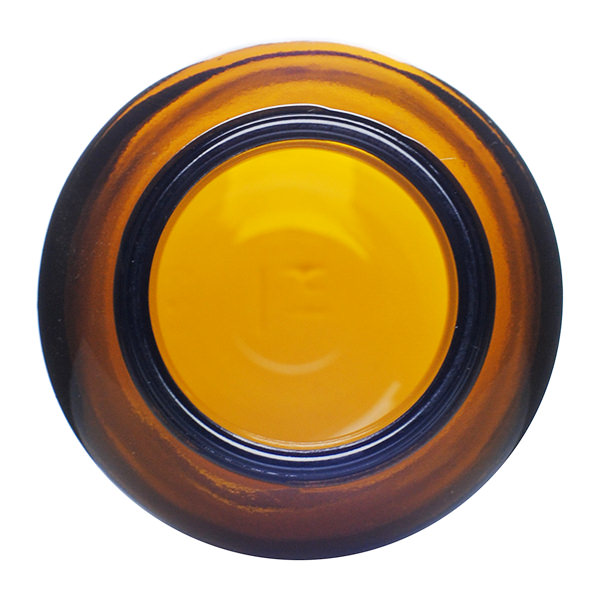 120CC AMBER WIDE MOUTH ROUND - 38-400 NECK-detail image