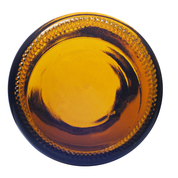 120CC AMBER WIDE MOUTH ROUND - 38-400 NECK-detail image