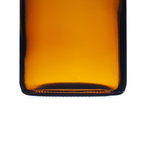 200CC AMBER GLASS WIDE MOUTH ROUND - 45-400 NECK-detail image