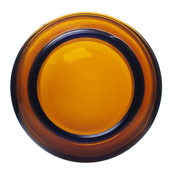 200CC AMBER GLASS WIDE MOUTH ROUND - 45-400 NECK-detail image