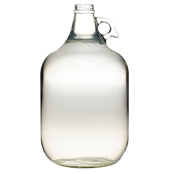 1GALLON FLINT GLASS  ROUND  WITH 38-405 NECK FINISH-detail image