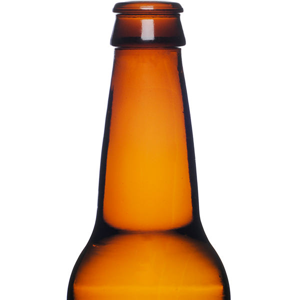 12OZ AMBER LONG NECK ROUND GLASS BOTTLE - 26-611 NECK-detail image