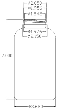 950CC GREEN PACKER ROUND PET PLASTIC BOTTLE - 53 400 NECK-detail image