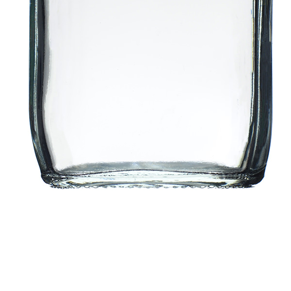 8OZ FLINT FRENCH SQUARE GLASS BOTTLE - 43-405 NECK-detail image