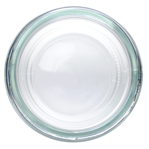 8OZ FLINT ECONO ROUND GLASS JAR - 58-405 NECK-detail image