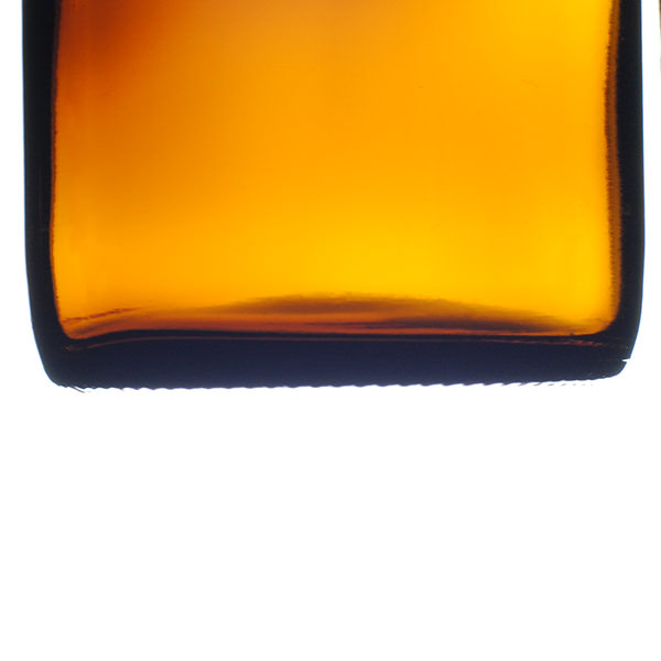 8OZ AMBER BOSTON ROUND GLASS BOTTLE - 24-400 NECK-detail image