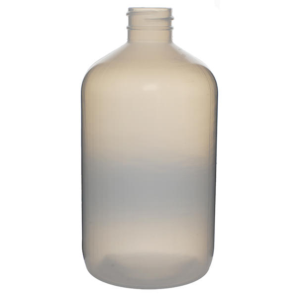 16OZ NATURAL BOSTON ROUND LDPE WITH 28-400 NECK FINISH-detail image