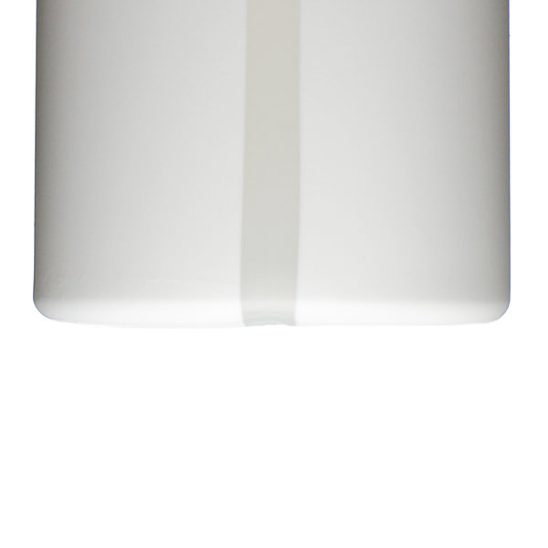 16OZ WHITE WINDOW STRIPE CYLINDER HDPE WITH 24-410 NECK FINISH-detail image