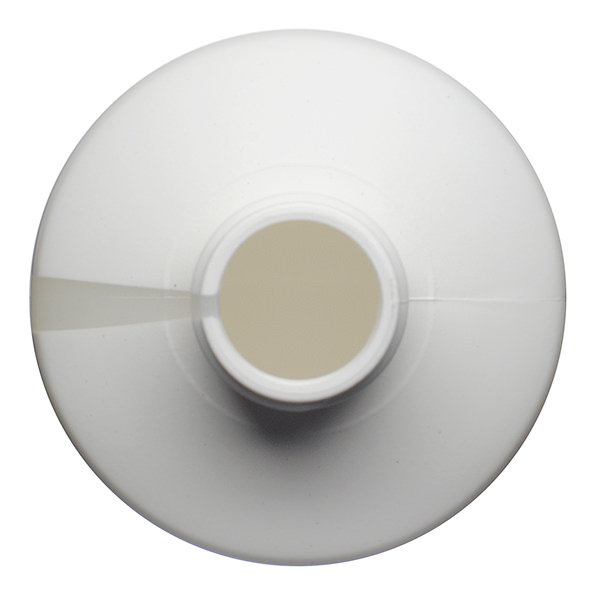 16OZ WHITE WINDOW STRIPE CYLINDER HDPE WITH 24-410 NECK FINISH-detail image