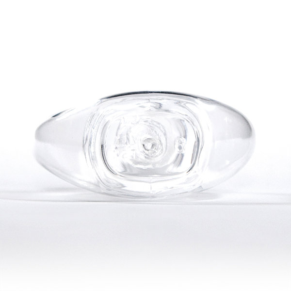 30ML CLEAR ESFERITA PLANA OBLONG PET PLASTIC BOTTLE - 15-415 NECK-detail image