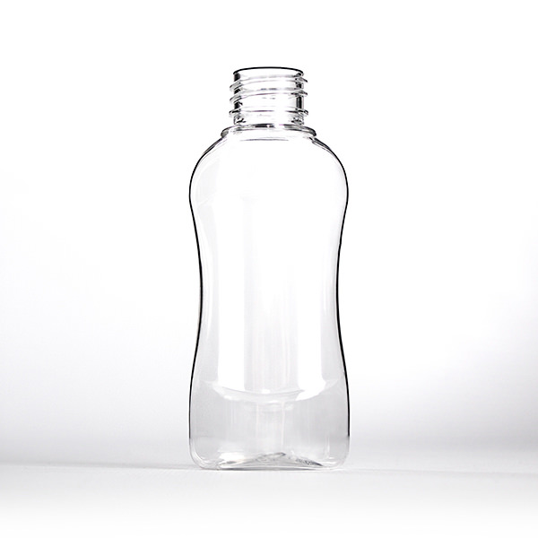 50ML CLEAR SILUETA OVAL PET PLASTIC BOTTLE - 20-410 NECK