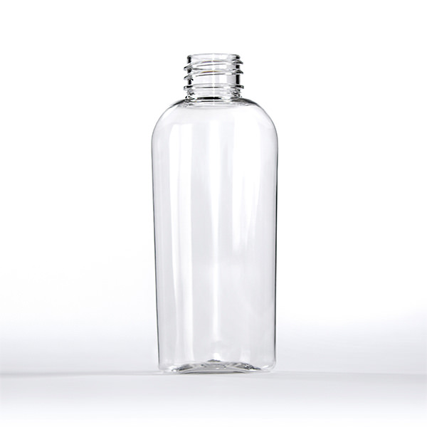 60ML CLEAR OVAL PET PLASTIC BOTTLE - 20-410 NECK