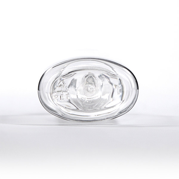 60ML CLEAR OVAL PET PLASTIC BOTTLE - 20-410 NECK-detail image