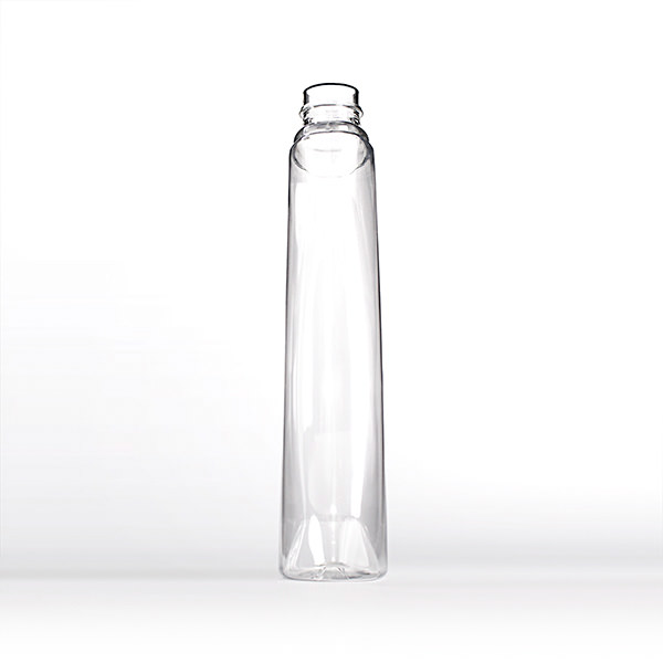 400ML CLEAR EURO SILUETA OVAL PET PLASTIC BOTTLE - 28MM-detail image