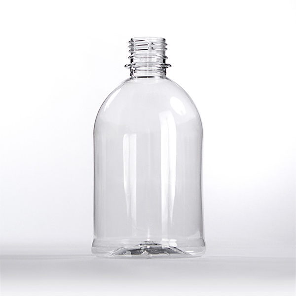 500ML CLEAR CAMPANITA ROUND PET PLASTIC BOTTLE - 28MM-PCO