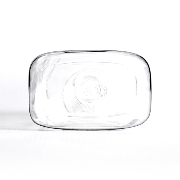 30ml CLEAR PIRAMIDE RECTANGULAR PET PLASTIC BOTTLE - 15-415 NECK-detail image