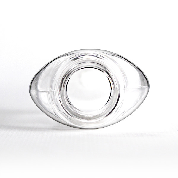 50ML CLEAR SILUETA OVAL PET PLASTIC BOTTLE - 20-410 NECK-detail image