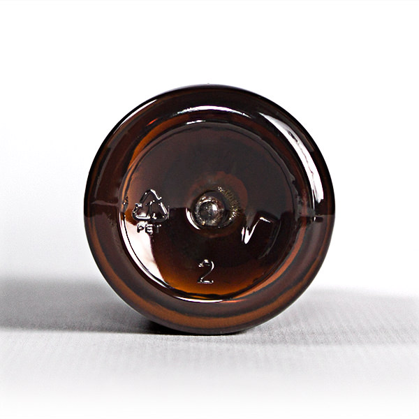 60ML AMBER SONATA ROUND PET PLASTIC BOTTLE - 20-410 NECK-detail image