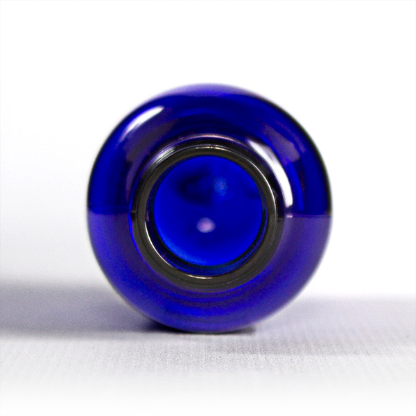 60ML COBALT BLUE ROUND PET PLASTIC BOTTLE - 20-410 NECK-detail image