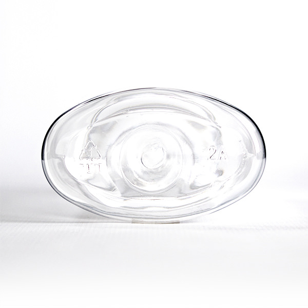 250ML CLEAR OVAL PET PLASTIC BOTTLE - 24-415 NECK-detail image