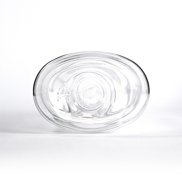 400ML CLEAR OVAL PET PLASTIC BOTTLE - 28-410 NECK-detail image