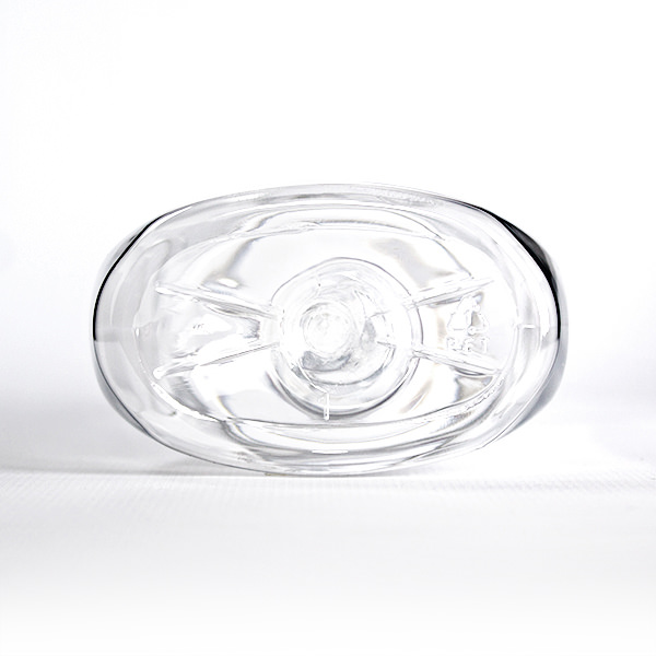 400ML CLEAR EURO SILUETA OVAL PET PLASTIC BOTTLE - 28MM-detail image