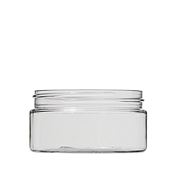 8OZ WHITE WIDE MOUTH JAR ROUND PET WITH 89-400 NECK FINISH