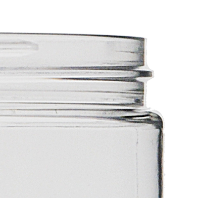 8OZ WHITE WIDE MOUTH JAR ROUND PET WITH 89-400 NECK FINISH-detail image