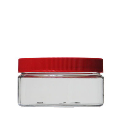 8OZ WHITE WIDE MOUTH JAR ROUND PET WITH 89-400 NECK FINISH-detail image