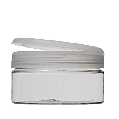 8OZ WHITE WIDE MOUTH JAR ROUND PET WITH 89-400 NECK FINISH-detail image