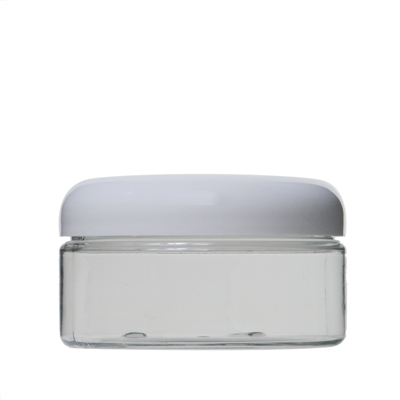 8OZ WHITE WIDE MOUTH JAR ROUND PET WITH 89-400 NECK FINISH-detail image