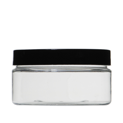 8OZ WHITE WIDE MOUTH JAR ROUND PET WITH 89-400 NECK FINISH-detail image