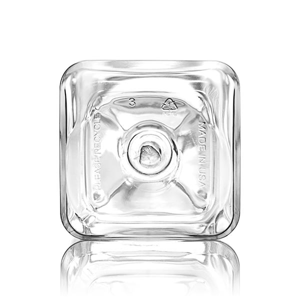 12OZ CLEAR WIDE MOUTH BEVERAGE SQUARE PLASTIC - 38-385 NECK-detail image