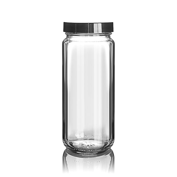 58-400 8 oz Clear Flint Glass Paragon Tall Jar (12/Case)