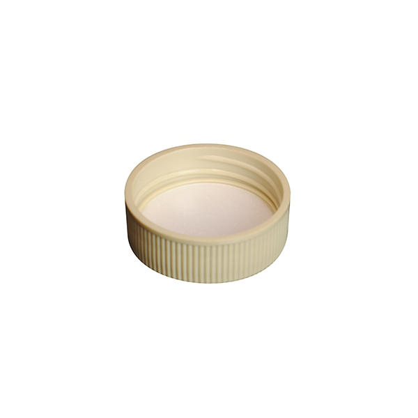 38MM IVORY RIB SIDE / SMOOTH CENTER PP ROULLETTE CAP WITH FOAM LINER-detail image